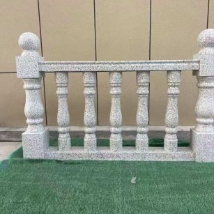 那曲芝麻白阳台栏杆 花岗岩栏杆