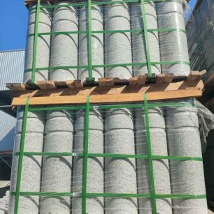 那曲挡车柱芝麻白 挡车石