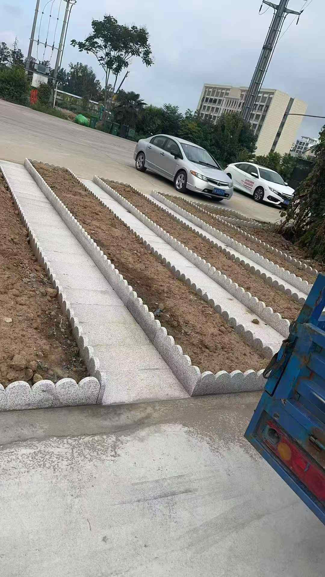 那曲芝麻白花边石