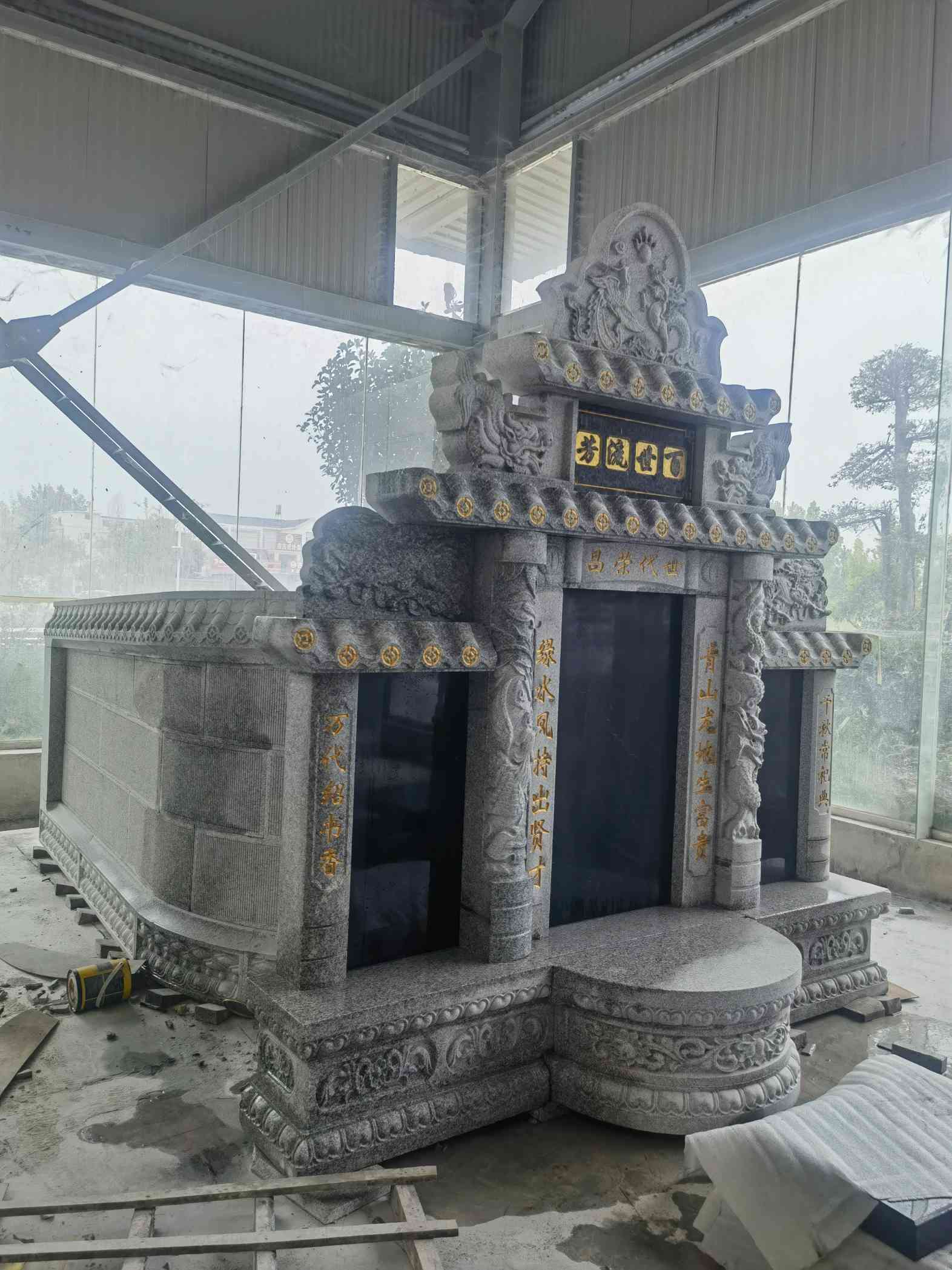 那曲套墓 墓碑 围坟石 异形定制